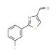 2-(3-Fluorophenyl)thiazole-4-carbaldehyde (CAS 885279-20-9) - chemical structure image