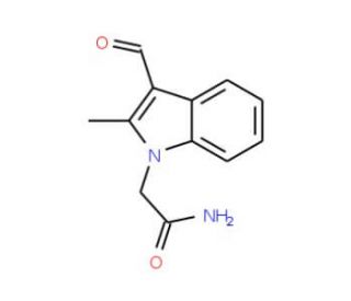 2-(3-Formyl-2-methyl-indol-1-yl)-acetamide (CAS 61922-00-7) - chemical structure image
