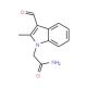 2-(3-Formyl-2-methyl-indol-1-yl)-acetamide (CAS 61922-00-7) - chemical structure image
