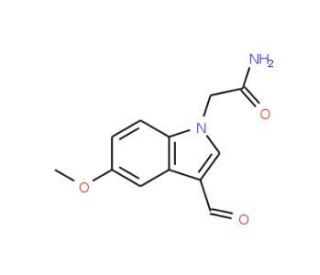2-(3-Formyl-5-methoxy-indol-1-yl)-acetamide - chemical structure image