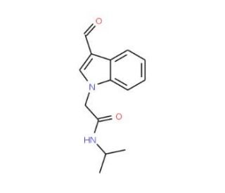 2-(3-Formyl-indol-1-yl)-N-isopropyl-acetamide (CAS 708284-70-2) - chemical structure image