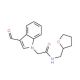 2-(3-Formyl-indol-1-yl)-N-(tetrahydro-furan-2-ylmethyl)-acetamide - chemical structure image