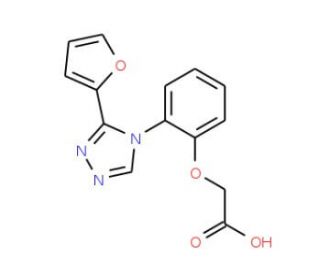 [2-(3-Furan-2-yl-[1,2,4]triazol-4-yl)-phenoxy]-acetic acid - chemical structure image
