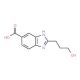 2-(3-Hydroxy-propyl)-1H-benzoimidazole-5-carboxylic acid - chemical structure image