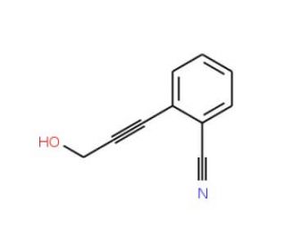 2-(3-Hydroxyprop-1-ynyl)benzonitrile (CAS 210884-99-4) - chemical structure image