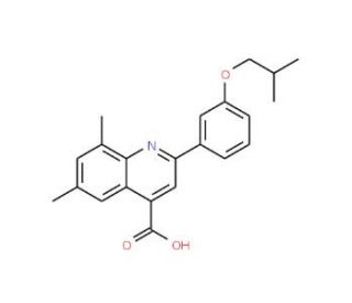 2-(3-Isobutoxyphenyl)-6,8-dimethylquinoline-4-carboxylic acid - chemical structure image