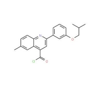 2-(3-isobutoxyphenyl)-6-methylquinoline-4-carbonyl chloride - chemical structure image