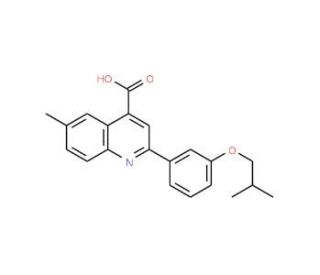 2-(3-Isobutoxyphenyl)-6-methylquinoline-4-carboxylic acid - chemical structure image