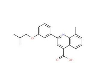2-(3-Isobutoxyphenyl)-8-methylquinoline-4-carboxylic acid - chemical structure image