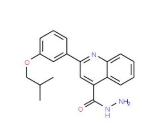 2-(3-Isobutoxyphenyl)quinoline-4-carbohydrazide - chemical structure image