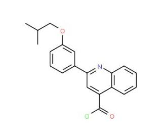 2-(3-isobutoxyphenyl)quinoline-4-carbonyl chloride - chemical structure image