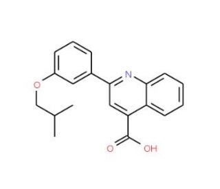 2-(3-Isobutoxyphenyl)quinoline-4-carboxylic acid - chemical structure image