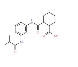 2-{[3-(Isobutyrylamino)anilino]-carbonyl}cyclohexanecarboxylic acid - chemical structure image