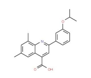 2-(3-Isopropoxyphenyl)-6,8-dimethylquinoline-4-carboxylic acid - chemical structure image