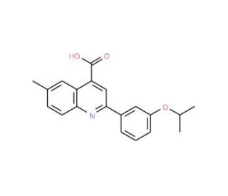 2-(3-Isopropoxyphenyl)-6-methylquinoline-4-carboxylic acid - chemical structure image