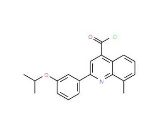 2-(3-isopropoxyphenyl)-8-methylquinoline-4-carbonyl chloride - chemical structure image