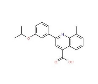 2-(3-Isopropoxyphenyl)-8-methylquinoline-4-carboxylic acid - chemical structure image