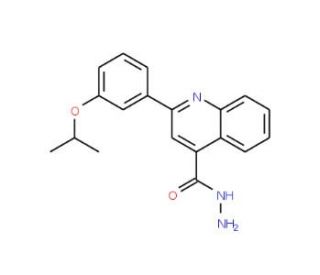 2-(3-Isopropoxyphenyl)quinoline-4-carbohydrazide - chemical structure image