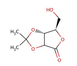 2,3-Isopropylidene-D-ribonolactone (CAS 30725-00-9) - chemical structure image
