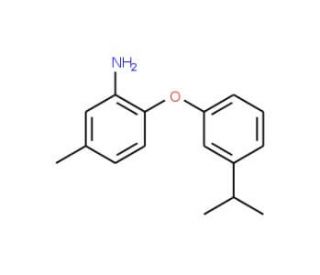 2-(3-Isopropylphenoxy)-5-methylaniline - chemical structure image
