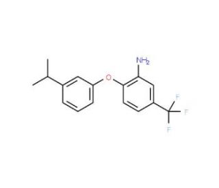 2-(3-Isopropylphenoxy)-5-(trifluoromethyl)aniline - chemical structure image