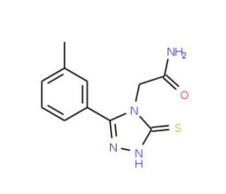 2-[3-mercapto-5-(3-methylphenyl)-4H-1,2,4-triazol-4-yl]acetamide - chemical structure image