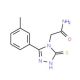 2-[3-mercapto-5-(3-methylphenyl)-4H-1,2,4-triazol-4-yl]acetamide - chemical structure image