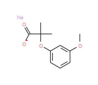 2-(3-Methoxy-phenoxy)-2-methyl-propionic acid sodium salt - chemical structure image