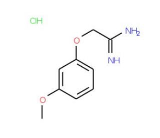 2-(3-Methoxy-phenoxy)-acetamidine hydrochloride - chemical structure image
