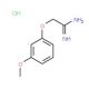2-(3-Methoxy-phenoxy)-acetamidine hydrochloride - chemical structure image