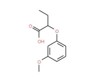 2-(3-Methoxy-phenoxy)-butyric acid - chemical structure image