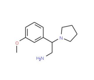 2-(3-Methoxy-phenyl)-2-pyrrolidin-1-yl-ethylamine - chemical structure image
