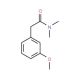 2-(3-Methoxy-phenyl)-N,N-dimethylacetamide (CAS 90526-08-2) - chemical structure image
