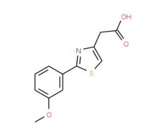 [2-(3-Methoxy-phenyl)-thiazol-4-yl]-acetic acid - chemical structure image