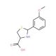 2-(3-Methoxy-phenyl)-thiazolidine-4-carboxylic acid - chemical structure image