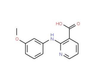 2-(3-Methoxy-phenylamino)-nicotinic acid (CAS 57978-47-9) - chemical structure image