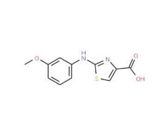 2-(3-Methoxy-phenylamino)-thiazole-4-carboxylic acid - chemical structure image