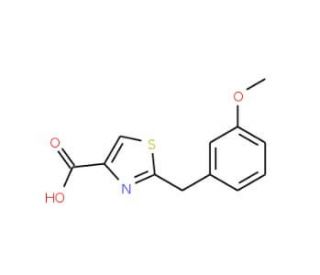 2-(3-Methoxybenzyl)-1,3-thiazole-4-carboxylic acid - chemical structure image