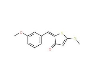 2-(3-Methoxybenzylidene)-5-(methylthio)thiophen-3(2H)-one - chemical structure image