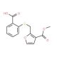 2-({[3-(methoxycarbonyl)furan-2-yl]methyl}sulfanyl)benzoic acid - chemical structure image