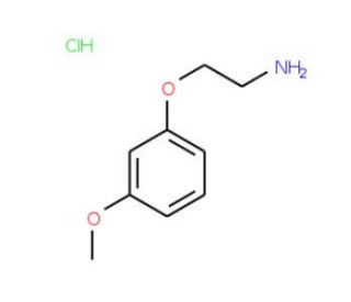 2-(3-methoxyphenoxy)ethanamine hydrochloride (CAS 26378-67-6) - chemical structure image