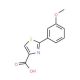 2-(3-Methoxyphenyl)-1,3-thiazole-4-carboxylic acid - chemical structure image