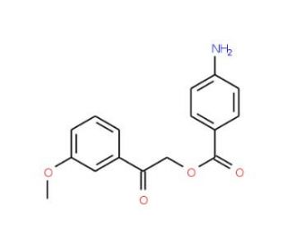 2-(3-methoxyphenyl)-2-oxoethyl 4-aminobenzoate - chemical structure image