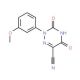 2-(3-Methoxyphenyl)-3,5-dioxo-2,3,4,5-tetrahydro-1,2,4-triazine-6-carbonitrile - chemical structure image