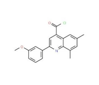 2-(3-methoxyphenyl)-6,8-dimethylquinoline-4-carbonyl chloride - chemical structure image