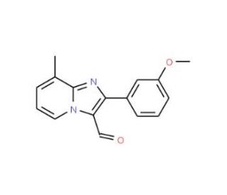 2-(3-Methoxyphenyl)-8-methylimidazo-[1,2-a]pyridine-3-carbaldehyde - chemical structure image