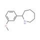 2-(3-Methoxyphenyl)azepane - chemical structure image