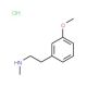 [2-(3-Methoxyphenyl)ethyl]methylamine HCl (CAS 53102-69-5) - chemical structure image