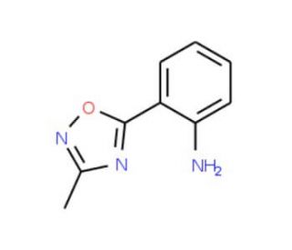 2-(3-methyl-1,2,4-oxadiazol-5-yl)aniline (CAS 76629-36-2) - chemical structure image
