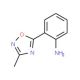 2-(3-methyl-1,2,4-oxadiazol-5-yl)aniline (CAS 76629-36-2) - chemical structure image
